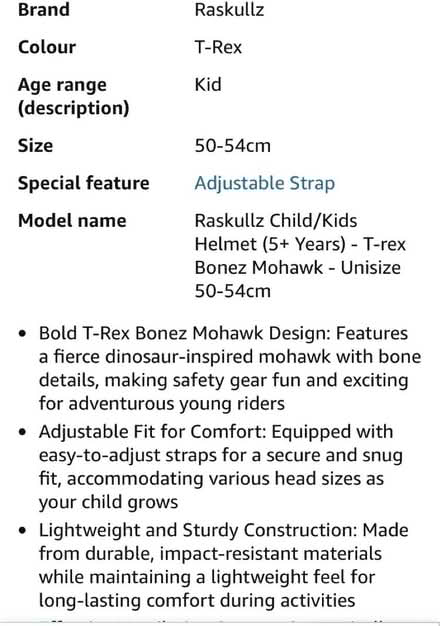 Photo of free Bike helmet t-Rex 50-54cm (High Street, Twerton BA2) #4
