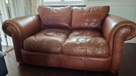 Photo of free 2 x leather sofas (East Dean BN20) #2