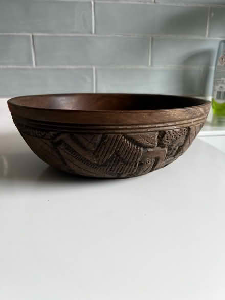 Photo of free African wooden bowl (Lewes BN7) #1