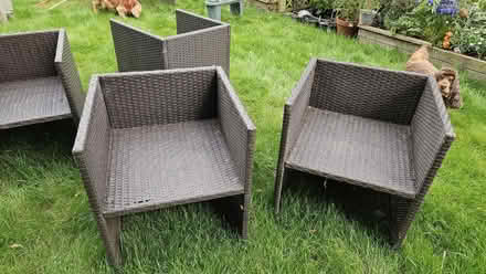 Photo of free Garden table and four chairs (Willaston CH64) #3
