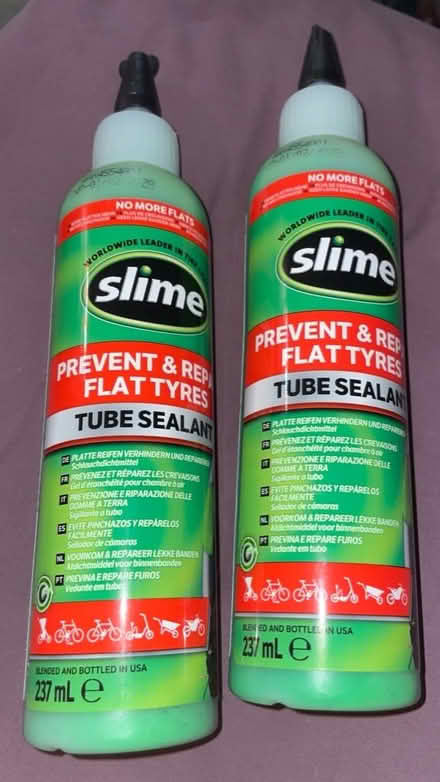Photo of free 2 bottles of tyre slime (University Area RG1) #1