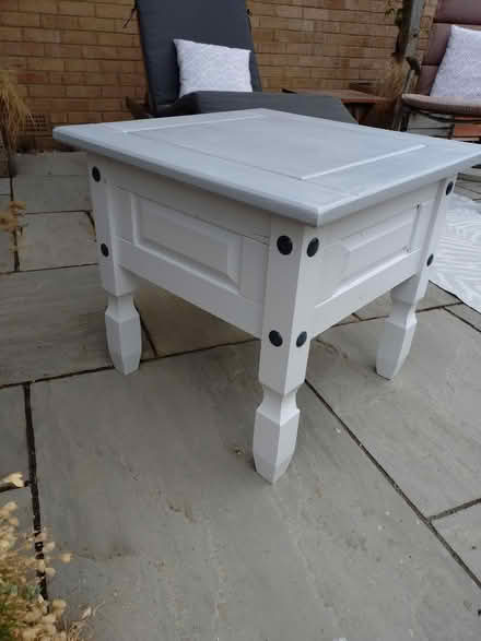 Photo of free Grey and white side table (Kettering NN15) #3