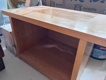 Photo of free Solid wood TV stand with shelf (Stannington S6) #1