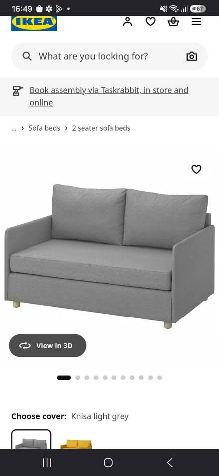 Photo of free Ikea 3 seater sofa bed (Wolverhampton pennfields WV3) #1