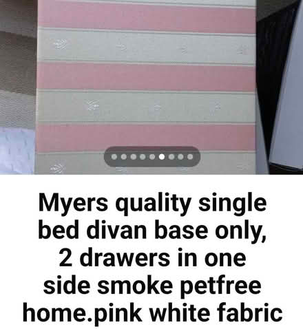 Photo of free Single bed divan 2drawer one side base only Myers clean (Wargrave RG10) #2