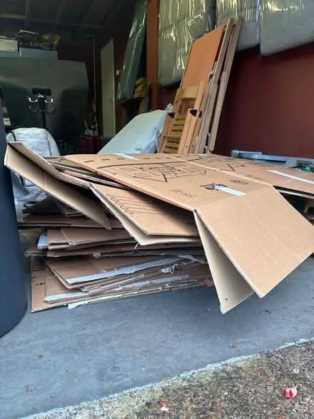 Photo of free Cardboard boxes and packing paper (G62 8PJ) #1