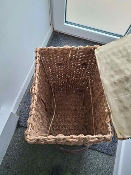 Photo of free Wicker style laundry basket (Clayton-le-Woods PR5) #2