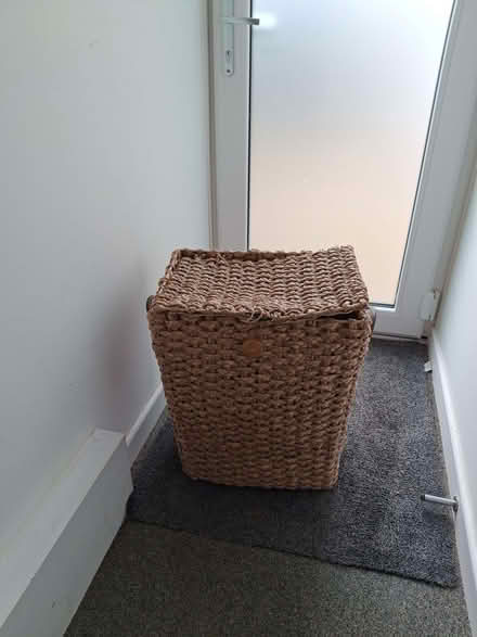 Photo of free Wicker style laundry basket (Clayton-le-Woods PR5) #1