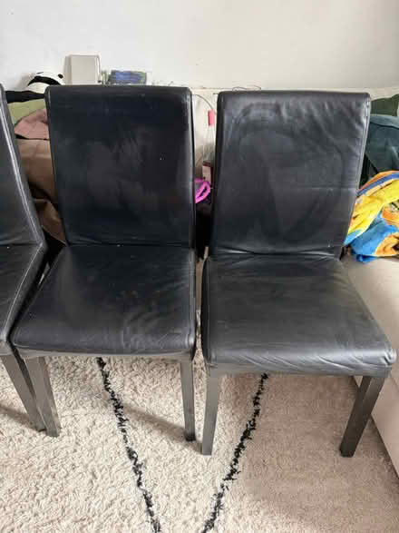 Photo of free 4 leather Habitat dining chairs (Sydenham SE26) #2