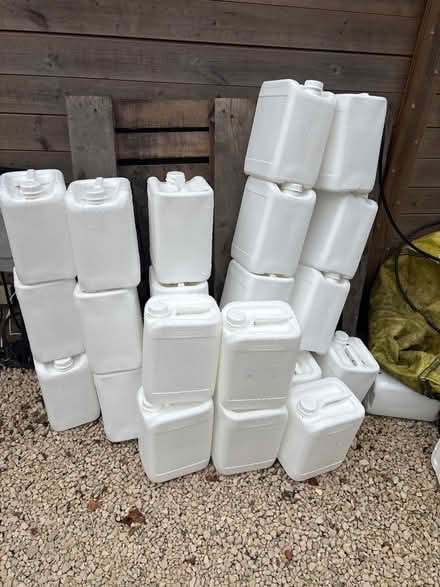 Photo of free 10 l plastic containers water camping etc (Bledlow Ridge HP14) #1
