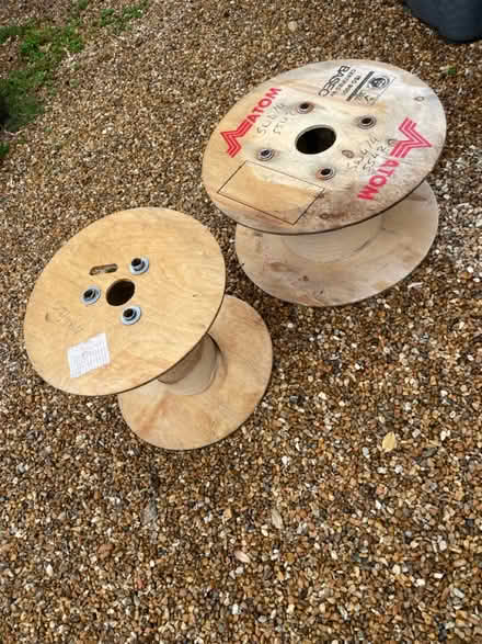 Photo of free 2 wooden cable reels (Coulsdon CR5) #1