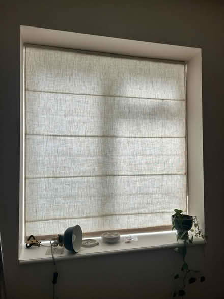 Photo of free Blinds2Go Linen Oatmeal Roman Blind (Stroud Green N4) #1
