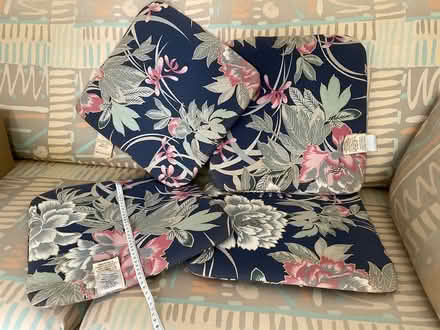 Photo of free Cotton covered seat cushions x4 (Broxbourne EN10) #1