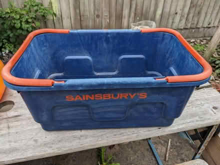 Photo of free Sainsbury's plastic basket/box (Staplehurst TN12) #1