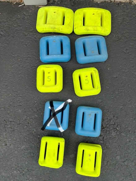 Photo of free Dive weights: 8, 6, 5, 4, and 2 lbs (Glastonbury Center) #1