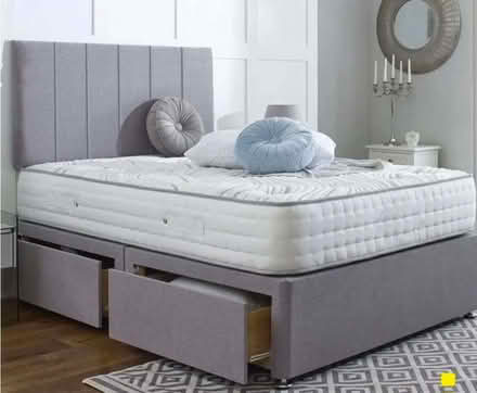 Photo of free Brand New Grey Double divan 4 storage drawer bed base (Carlton S71) #1