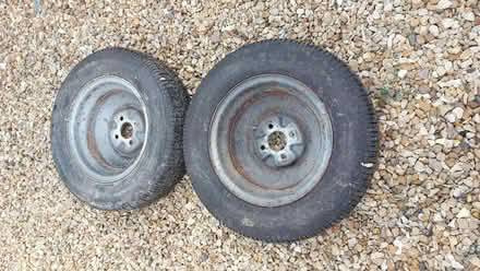 Photo of free caravan wheels & tyres (Flitton MK45) #2