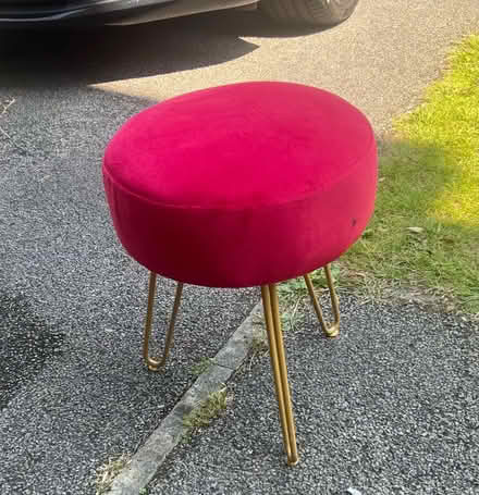 Photo of free Red stool and blue foot stool (Burbage SK17) #1