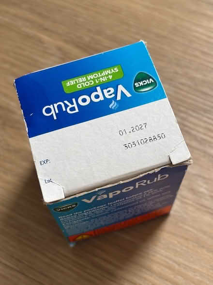 Photo of free New Vaporub in box (Amersham HP6) #2
