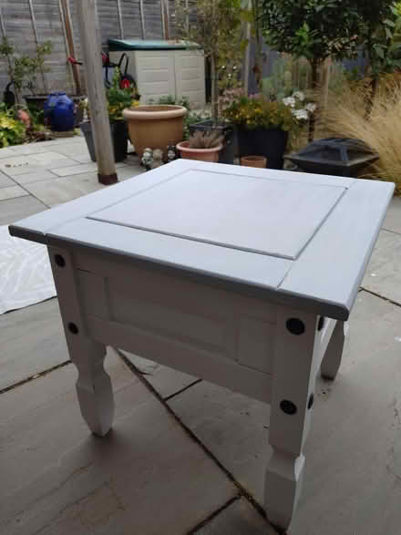 Photo of free Grey and white side table (Kettering NN15) #1