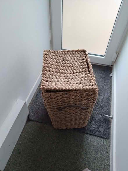 Photo of free Wicker style laundry basket (Clayton-le-Woods PR5) #3
