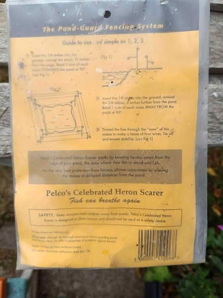 Photo of free Heron deterrent for garden pond (Bray SL6) #3