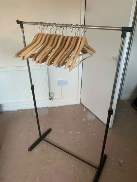 Photo of free Adjustable Height Clothes Rack With Hangers (Trosnant NP4) #1