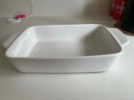 Photo of free White Casserole Dish (Ingatestone) #3