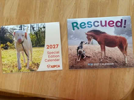 Photo of free Two 2027 animal calendars (Downtown Sunnyvale) #1
