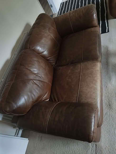 Photo of free 2 Leather Sofas (West End GU24) #2