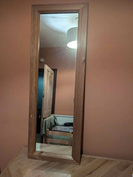 Photo of free Mirror with wood frame (Levenshulme M19) #1