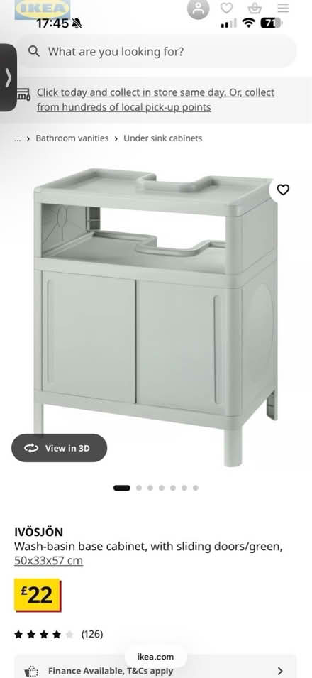 Photo of free IKEA IVÖSJÖN Under-Sink Cabinet (Hammersmith W6) #4