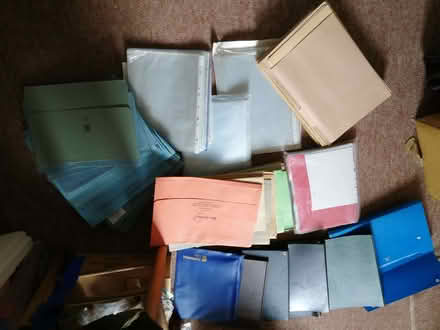 Photo of free collection files, plastic wallets, folders etc A4 size (Eastfield PE1) #1