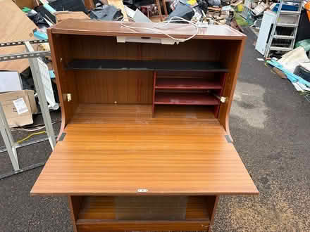 Photo of free Retro writing desk with lamp (Stroud GL5) #1