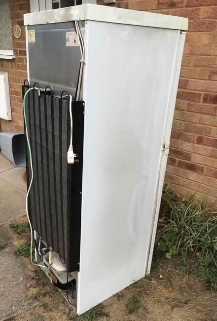 Photo of free Very old working fridge freezer, slim (St Julians AL1) #1