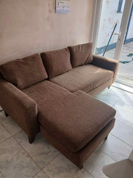 Photo of free 2 seat sofa with attachable stool (WIRRAL Upton) #2