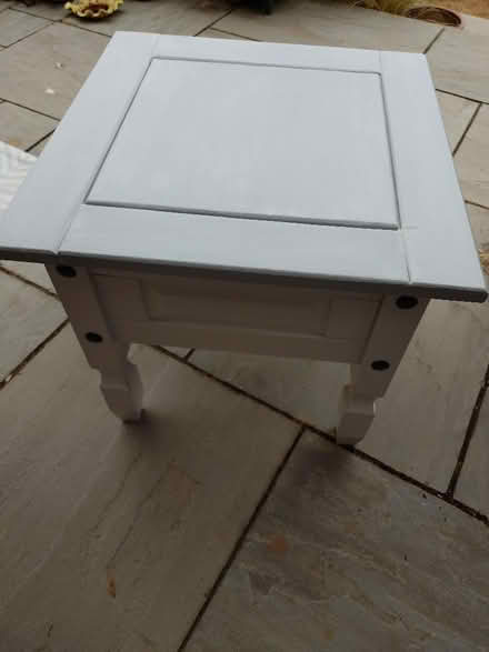 Photo of free Grey and white side table (Kettering NN15) #2