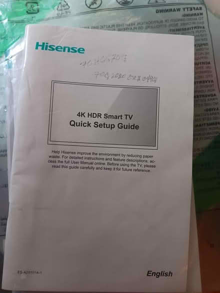 Photo of free Smart TV 65" (May need tepair) (Rte 28A West Hurley) #2