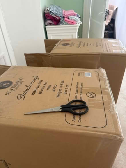 Photo of free x2 large strong cardboard boxes (Eastbourne BN21) #3