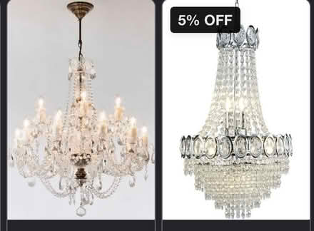Photo of Crystal chandelier (Pease Pottage RH11) #2