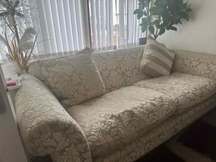 Photo of free Cream 3/4 seater sofa (Whiston L35) #1