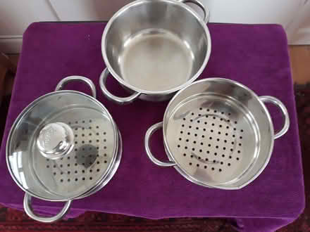 Photo of free 3-Saucepan steamer set (Penzance TR18) #2