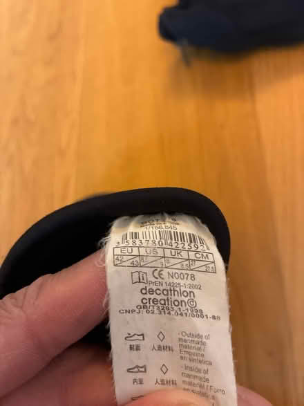 Photo of free Neoprene boots size 42/43 (Florence park OX4) #2