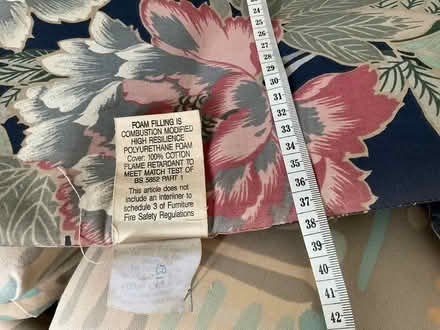 Photo of free Cotton covered seat cushions x4 (Broxbourne EN10) #3
