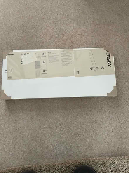 Photo of free Two white IKEA ‘Persby’ floating shelves (Shortlands BR2) #1