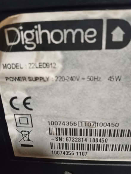 Photo of free Digihome LED TV 22 inch, Faulty (Heworth YO31) #2