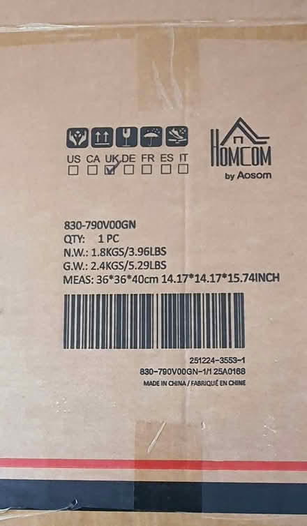 Photo of free Strong cardboard box (Bolton le Sands, LA5) #2