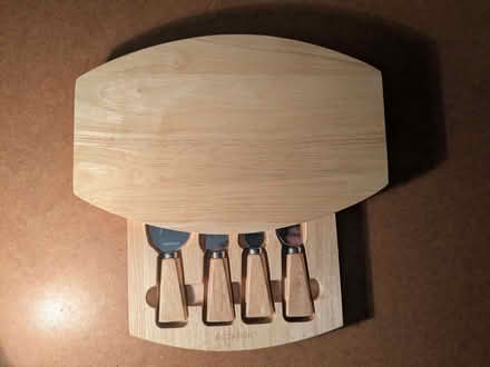Photo of free Wooden Oval Cheese Board (Barming Heath ME16) #3