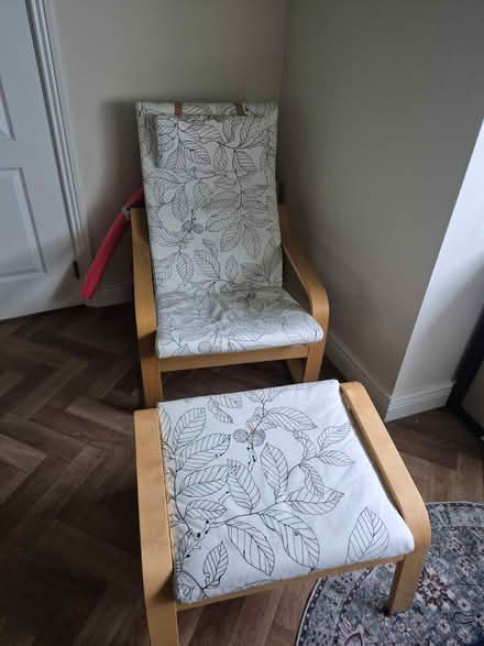 Photo of free Ikea rocker/bouncer chair w/ stool (Swords, Co. Dublin.) #1