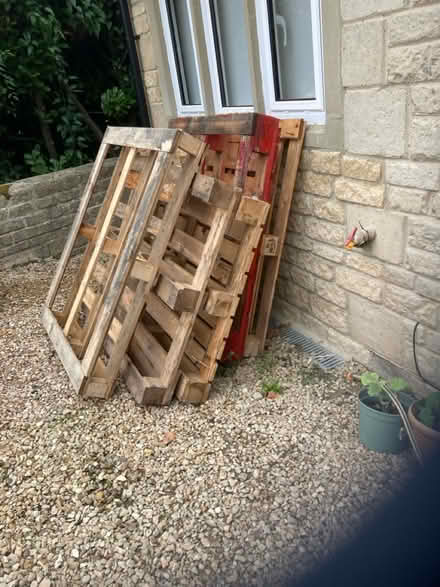 Photo of free 5 x wooden pallets (Stroud GL5) #1